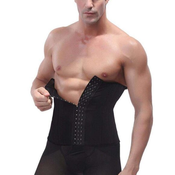MEN'S WAIST SHAPER BELT WEIGHT LOSS CORSET - Picture 2 of 2